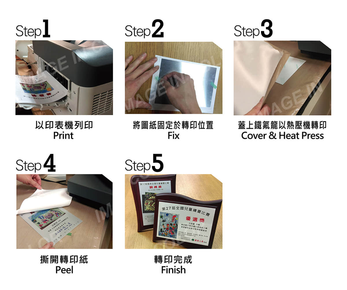 Hard Surface Laser Transfer Paper 顛覆色彩 熱轉印的專家